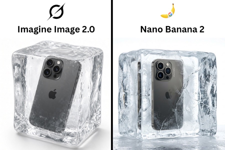 Product in Ice Cube Minimalist